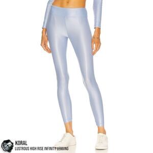KORAL LUSTROUS HIGH RISE INFINITY LEGGING IN BEL AIR BLUE WOMEN’S SIZE MEDIUM